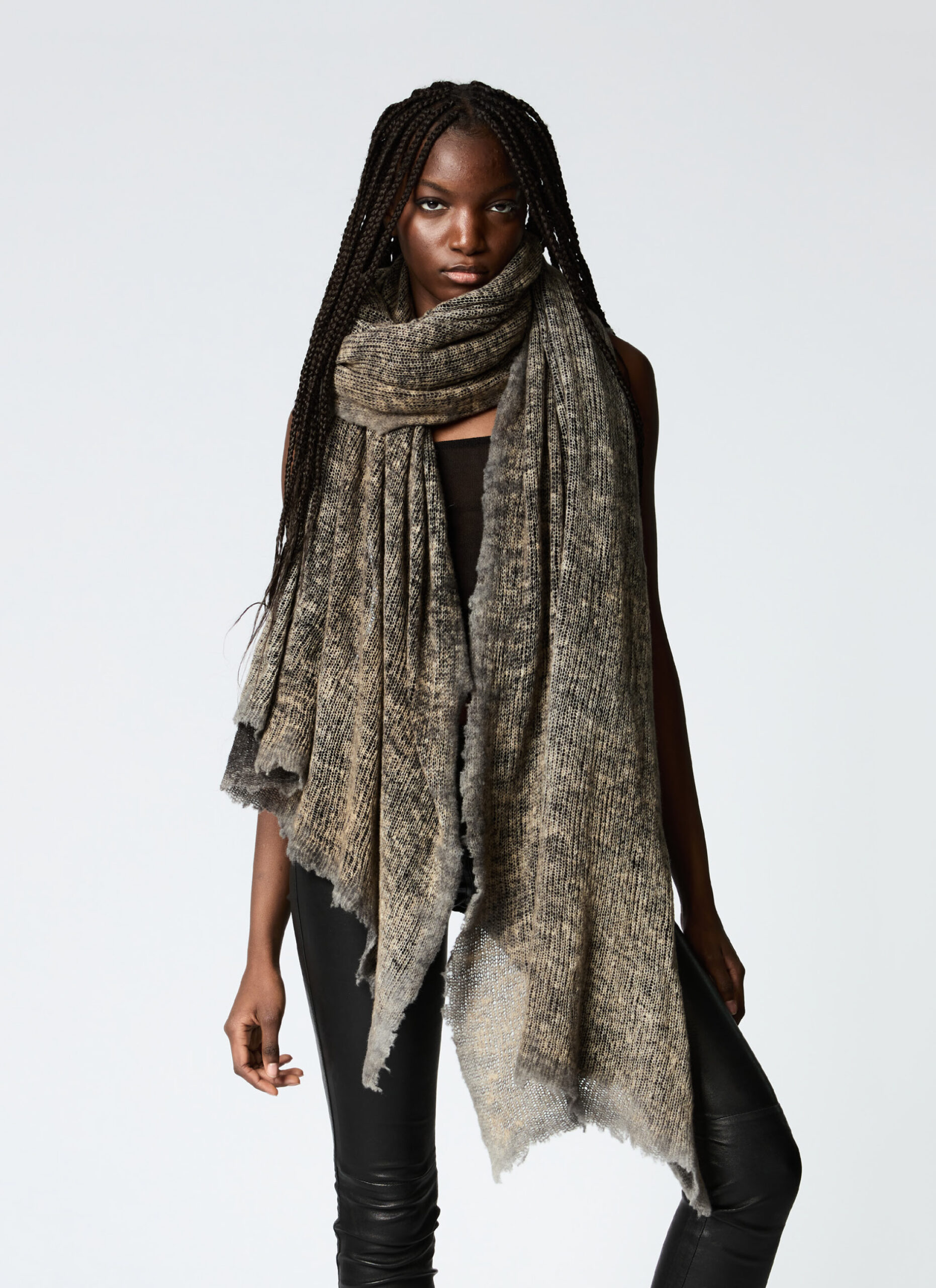 AVANT TOI Scarf with cashmere