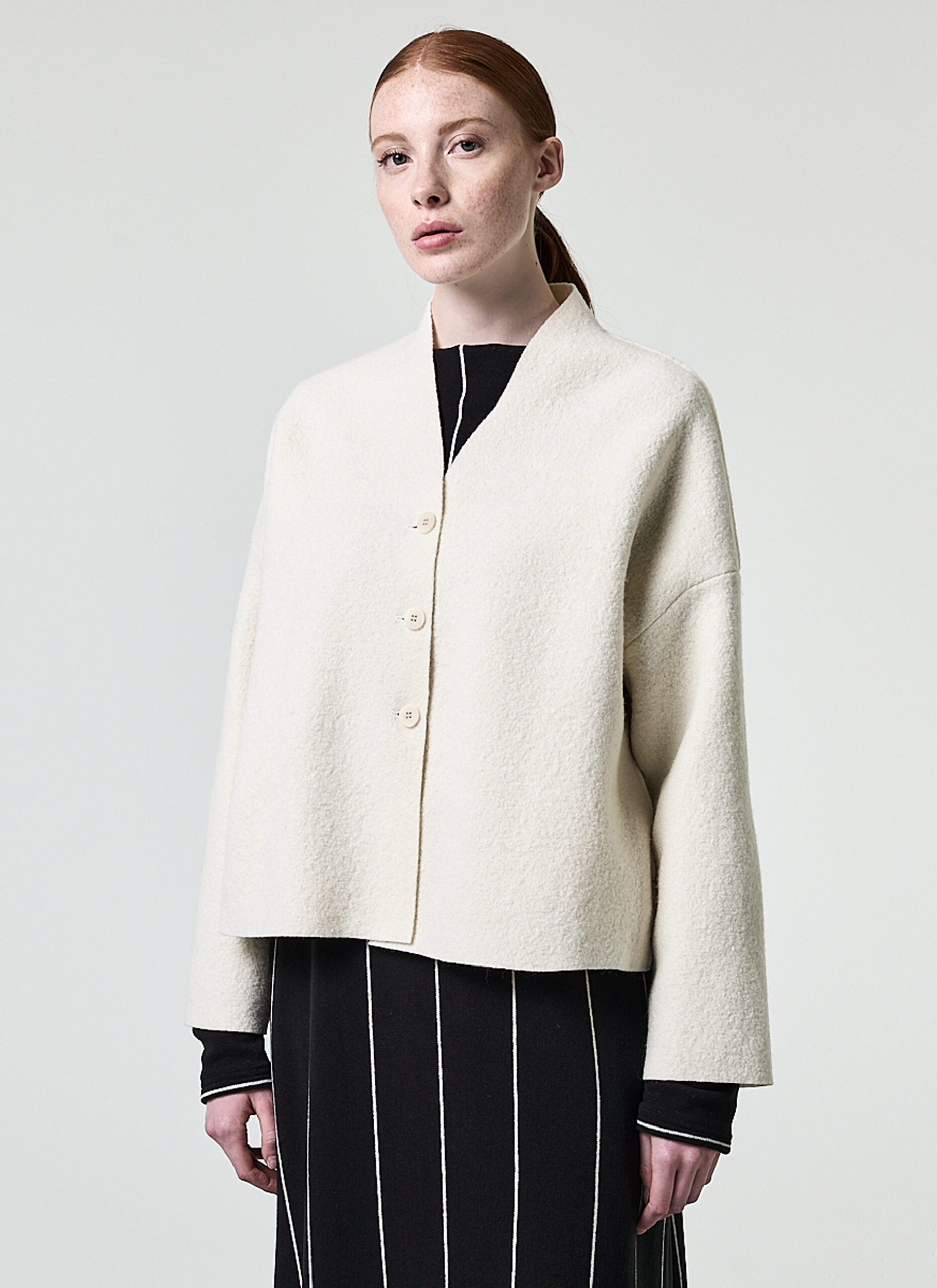 NEIRAMI Boiled Wool Jacket